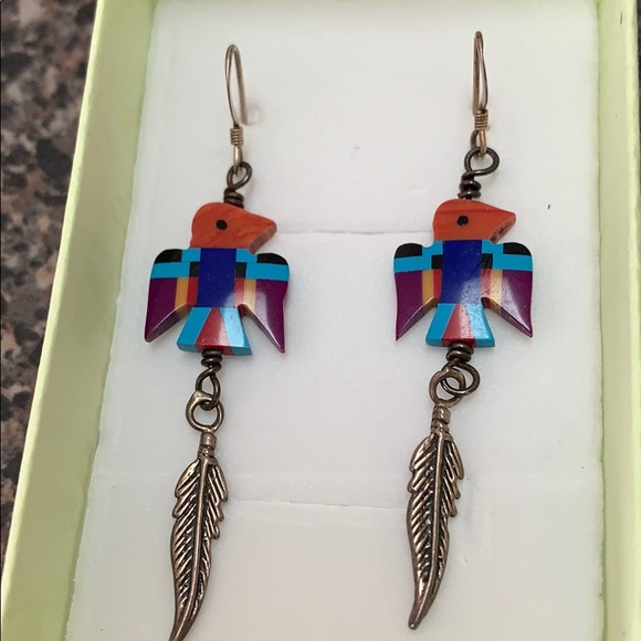 Indian handmade earrings - Picture 2 of 3